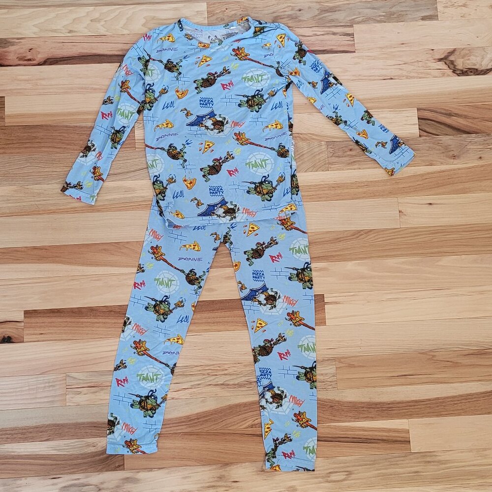 BELLABU BEAR NINJA TURTLES BAMBOO PAJAMAS SIZE 6Y